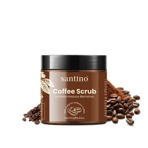 Santino 250g Rejuvenating & Hydrating Skin Coffee Body Scrub with Mat Texture for Dull and Tired Skin