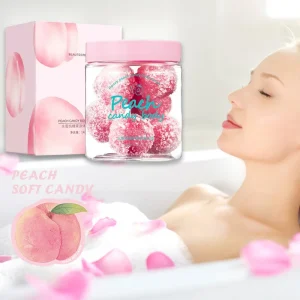 Scrub Exfoliator Brighten Tone Removing Dead Skin Acne Improve Rough Bath Ball Candy Scrubs