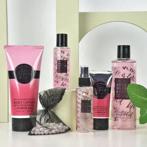 Scrub and Lotion Skin Care Alovera Spa Gel Gift Body Mist Bath Shower Gel De Douche Set Kit for Men Women