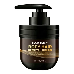 Sensitive Formula Gentle Depilatory Cream Smoothing Hair Removal Cream for Intimate Areas Face & Legs & Bikini Line