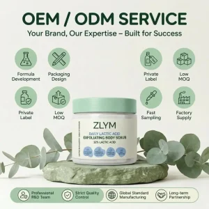 Sensitive Skin Body Scrub Lactic Acid AHA Gentle Exfoliating Hydrating Smoothing Sugar Scrub Daily Body Care