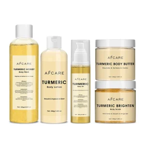 Set Care Whitening Body and Face Sulfate free Rejuvenating Remove Acne & Vitamin C & Turmeric Body Care Set for Women