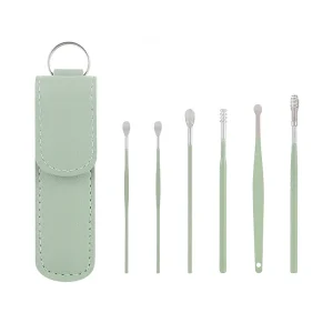 Set Ear Cleaner Set Earpick Ear Wax Remover Ear Spoon Curette Cleaning Spiral Earpick Easy Earwax Removal Cleaner