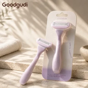 Shaving Razor for Women Legs Arms Underarms with 360° Aloe Lubricating Strip 3 Layer Safety Guard Comb