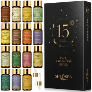 Sheosea Sunny Morning Pure Essential Oil Blend 120ml Natural Aromatherapy Oil for Skin Massage Mood Boosting Home Fragrance