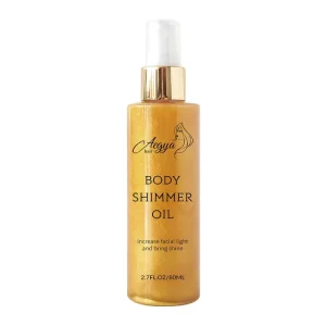 Shimmer Body Oil Rose Gold Bronze Face Brighten Glow Pearl Highlighter Illuminator Body Makeup Shine Glitter Gold Liquid
