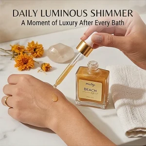 Shimmer Body Oil Water Proof Shimmer for Face and Body