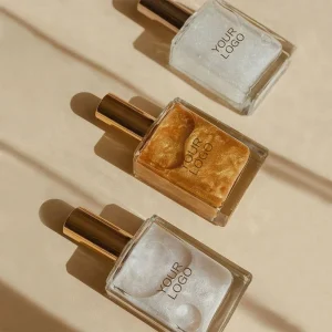 Shimmering Gel Body Oil Luxe Square Bottle Face Body Glitter Liquid Highlight Sun glossed Waterproof Skin Cosmetics
