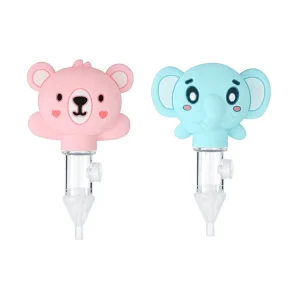 Silicone Animal Shape Manual Aspirator Baby Nose Cleaner Nasal Aspirator Customizable OEM ODM Logo