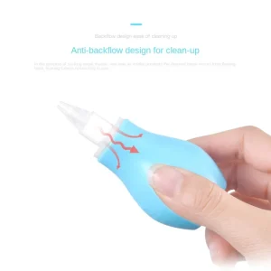 Silicone Children’s Nasal Aspirator with Hand Pump Baby Nose Cleaner for Newborns