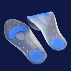 Silicone Insoles Full Length Soft Shock Absorption Sports Breathable Foot Pain Relief Insole for Men and Women