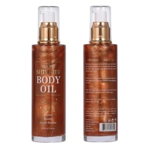 Skin Care Factory Long Lasting Shimmer Body Glow Oil Instant Radiance Perfect for Party Dating Beach Day