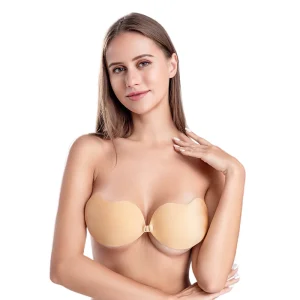 Skin Friendly Polyester Invisible Adhesive Bras Backless and Breathable for Women’s Breast Cover Accessories
