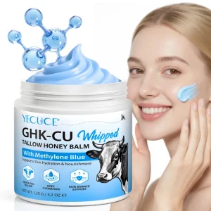 Skin Repair Copper Peptide Essence Beef Tallow Moisturizer Skincare Cream GHK Cu Whipped Beef Tallow for Face and Body