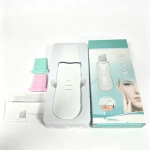 Skin Scrubber Blackhead Remover Pore Cleaner Nose & Face Rechargeable Ultrasonic Extractor USB Plug for Facial Deep Cleansing