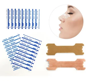 Small Custom Performance Skin Friendly Nasal Sleep Adhesive Strips 60Pcs Breath Dilator Nose Plaster Patch Healthcare Supply