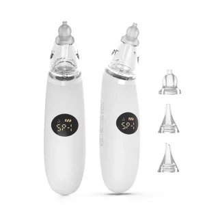 Smart Baby Nasal Aspirator Electric Nose Cleaner with Larger Suction Chamber 3 Modes Soothing Music Hygienic Silicone Tips