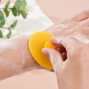Soft Silicone Manual Face Deep Cleaning Pore Facial Massage Brush Baby Shampoo Bath Brush Portable Travel Suit