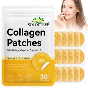 Solotree 30 Count Collagen Supplement Transdermal Patch Private Label Skin Firming Anti Aging Support Collagen Patches for Women