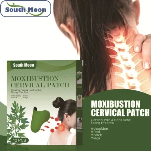 South Moon Herbal Cervical Care Patch Warm Moxibustion Ointment Sticker Body Health Care Patch Pain Care Patch