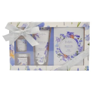 Spa Bath Gift Purple Care Set Body Mist Shower Gel Body Scrub Mask