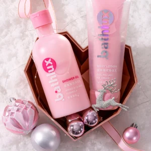 Spa Valentine’s Day Gift Bath Care Set Nature Exfoliating with Sweet Fragrance Body Wash Gift Set