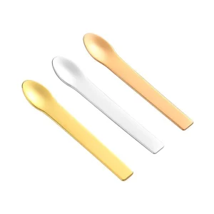 Stainless Steel Makeup Spoon Portable Eye Cream Scoop Facial Mask Spatula for Cosmetic Tools Travel Size
