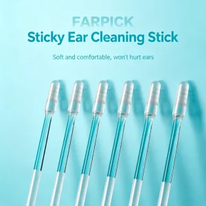 Sticky Ear Wax Remover Ear Cleaning Stick Reusable Soft Silicone Tip Ear Pick Earwax Removal Tool