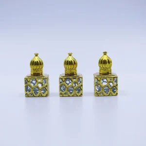 Stock 10ml Roller Ball Perfume Glass Bottle 10 ml Custom Luxury square Perfume Glass Bottle Small Perfume Roller Ball Bottle