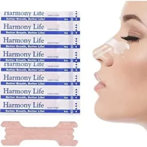 Stop Snoring White Nasal Strip Breathe Relief Soothing 6 Pcs Bag