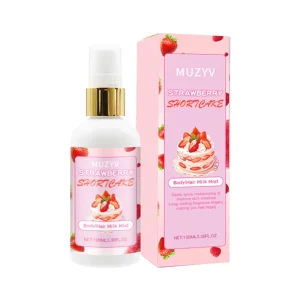 Strawberry Shortcake Body Mist Spray for Women Herbal Infused Liquid Aromatherapy Fragrance with Milk Scent