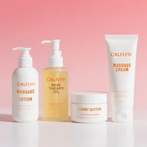 Stretch Mark Care Value Pack (Massage Lotion, Skin Therapy Oil, Tummy Butter, Massage Cream) for Pregnancy and Postpartum