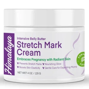 Stretch Mark Cream for Pregnancy & Postpartum Natural Moisturizing & Elasticity Boosting Scar Prevention