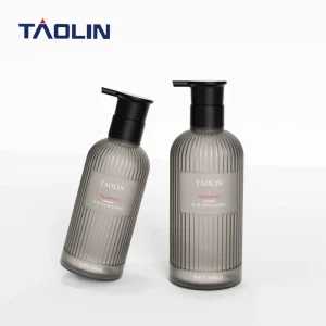 Striped Shape Set Container for Shampoo & Body Wash Skincare & Personal Care Product 500ml