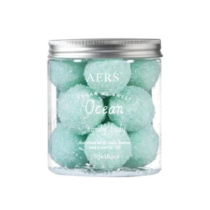 Sugar Body Scrub Cube Exfoliating Skin Whitening Moisturizing Sea Salt Bath Scrub Ball Adults Body Cream Female