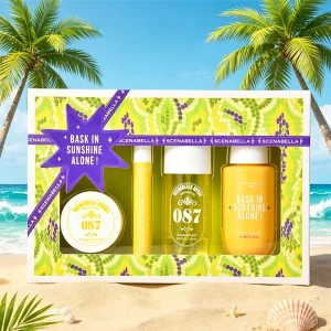 Summer Beach Style Ladies Perfume Mist Set 4pcs Long Lasting Fragrance Body Care Gift for Girlfriend Wedding Christmas