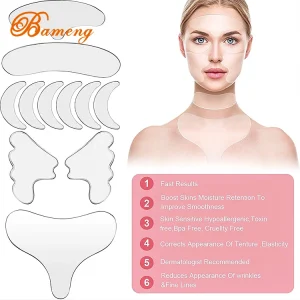T Shaped Silicone Breast Pad Anti Wrinkle Facial Chest Patch for Optimal Comfort and Effectiveness