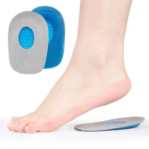 TPE Gel Half Size Heel Pad Insoles Basketball Running Anti-Chafing Sports Shock Absorption Gel Cushions for Feet