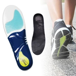 TPU PU EVA Poron Gel Silicone Orthotic Sports Insoles for Plantar Fasciitis Ankle Pain Relief Arch Support