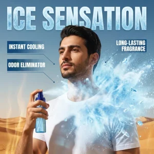 TWG RTS Ice-Affirming Deodorizing Body Spray 100ml Long Lasting Fragrance Body Spray Perfume for Men Ice & Refreshed Body Spray