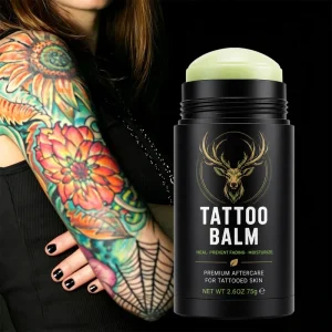 Tattoo Aftercare Balm Stick Soothing Moisturizing Healing Repair Brightening Tattoo Butter Stick for Color Enhance