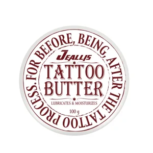 Tattoo Aftercare Butter Tattoo Balm Protects New Tattoos and Rejuvenates Older 100% Vegan Cream No Petroleum