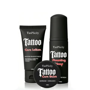 Tattoo Aftercare Kit for Color Enhancement + Quick Healing Cruelty free Petroleum free Tattoo Artist Gifts for Tattoo Aftercare