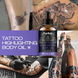 Tattoo Aftercare Oil 30ml Color Brightening Enhancement Serum Color Fixing Moisturizing for Tattoo Recovery Skin Repair
