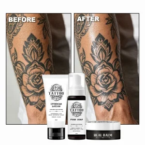 Tattoo Aftercare Set Moisturizing After Care Tattoo Foam Wash Cleanser Soah Heal Balm Soothing Lotion Set