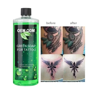 Tattoo Care Supplies Deep Cleansing Brightening Custom Aftercare Wash Green Soap Tattoo