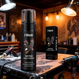 Tattoo Foaming Cleanse Antibacterial Alcohol Free Residue Free Comfort Use Lightweight Texture Tattoo Aftercare Private Label