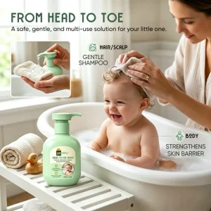 Tear Free Bath and Body Gift Set Kids 2 in 1 Wash Nourish Hair Care Children Shampoo & Body Wash in One Step