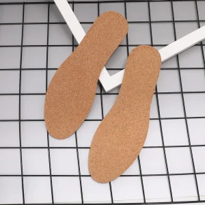 Thin Profile Cork Foot Plantar Fasciitis Relief Long Standing Comfort Shock Absorbing Orthopedic Insoles
