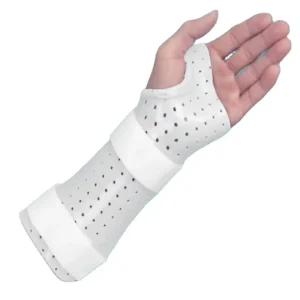 Thumb Hole Wrist Cock up Low Temperature Thermoplastic Splint with ISO CE
